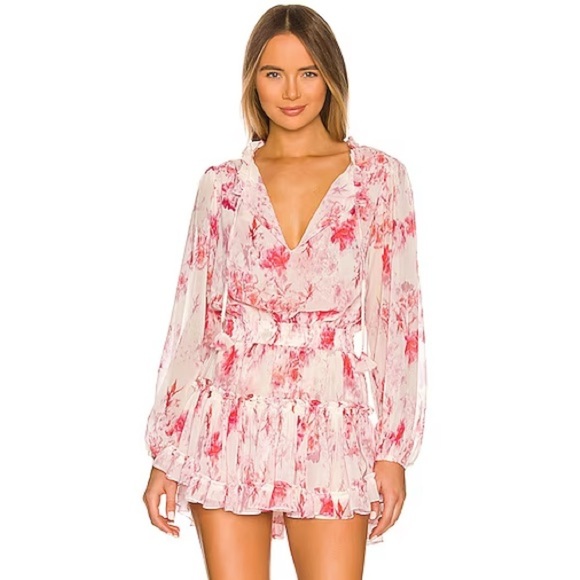 REVOLVE Dresses & Skirts - Misa Los Angeles Lorena Dress in Abstract Rose Flora